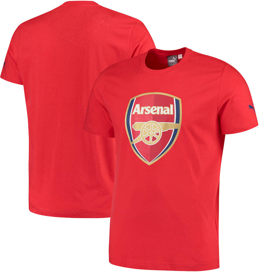 Arsenal Puma Crest Fan T-Shirt Red